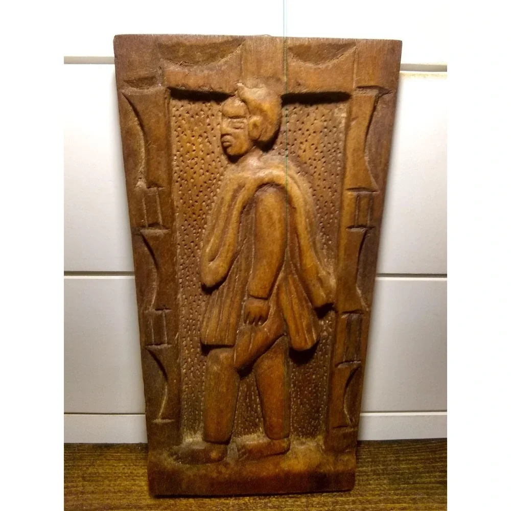 Boho hand carved solid wood wall hangings